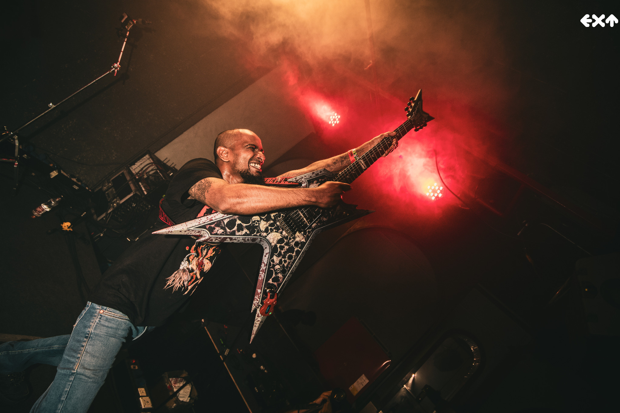 Chaos guitarist performing live